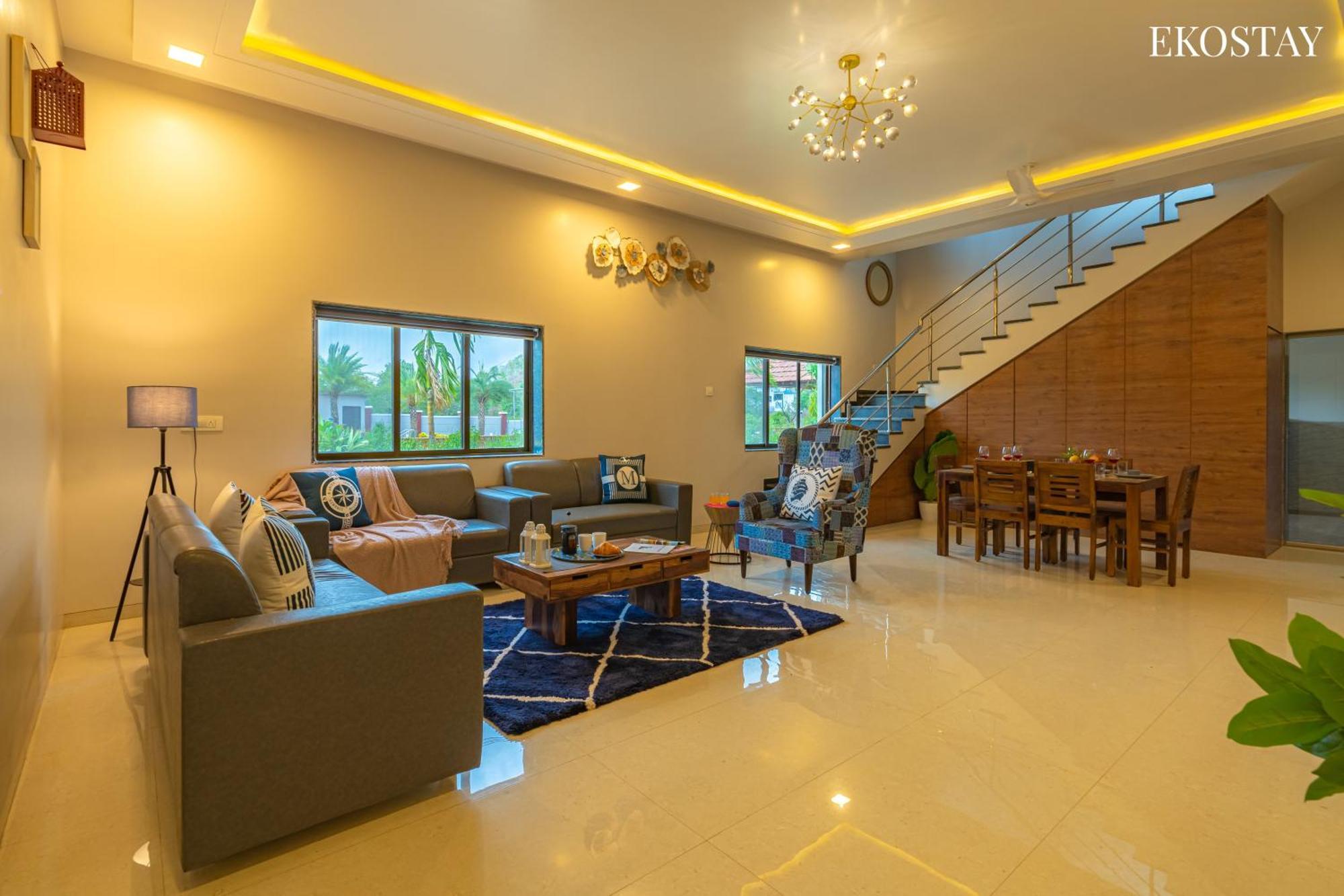 Ekostay Gold Palm Estate I Cricket Turf I Rain Dance I 2 Acre Property Karjat Extérieur photo